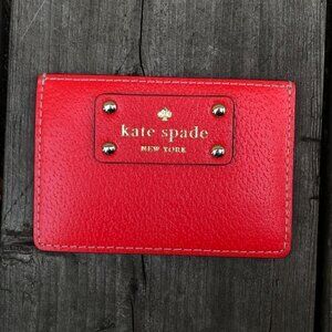 Kate Spade Card Holder Wallet Red